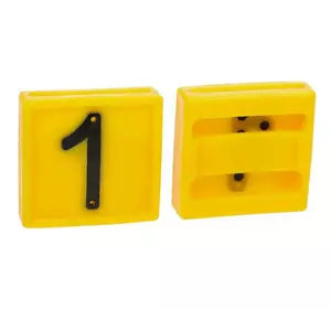 Номерний блок нашийника для маркування тварин, в асортименті 0-9, цифра 1
