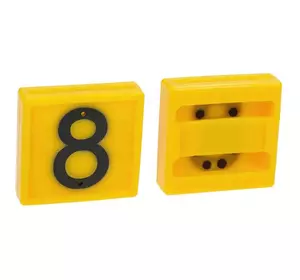 Номерний блок нашийника для маркування тварин, в асортименті 0-9, цифра 8